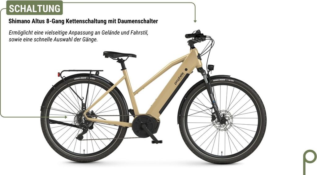 PROPHETE ENTDECKER 3.4 Mittelmotor Trekking E-Bike 28", 360 Produktbild 5