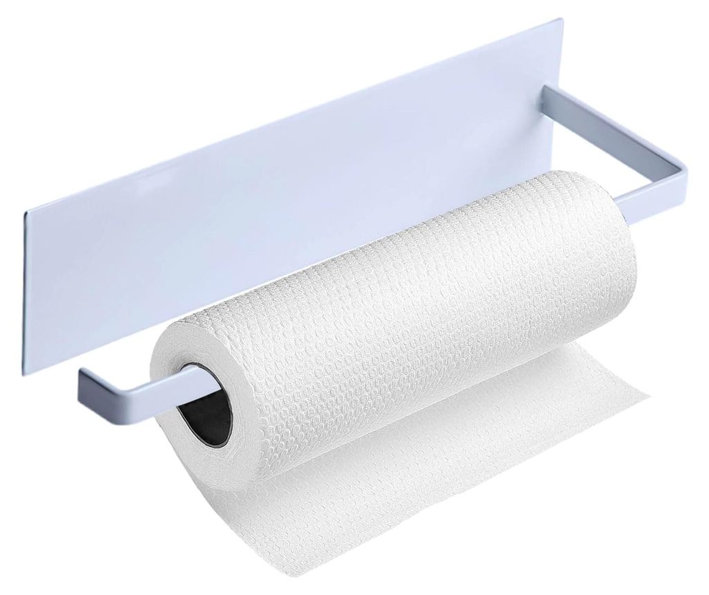 Magnetischer Küchenrollenhalter ohne Bohren aus Edelstahl für Küchenrollen, Wandhalterung zur Aufbewahrung geeignet für Kühlschrank und Mikrow...