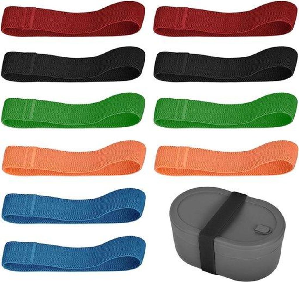 Nylon Outdoor Picknick Diner Box Elastiek 6 Stuk Rood Groen Zwart Oranje Blauw