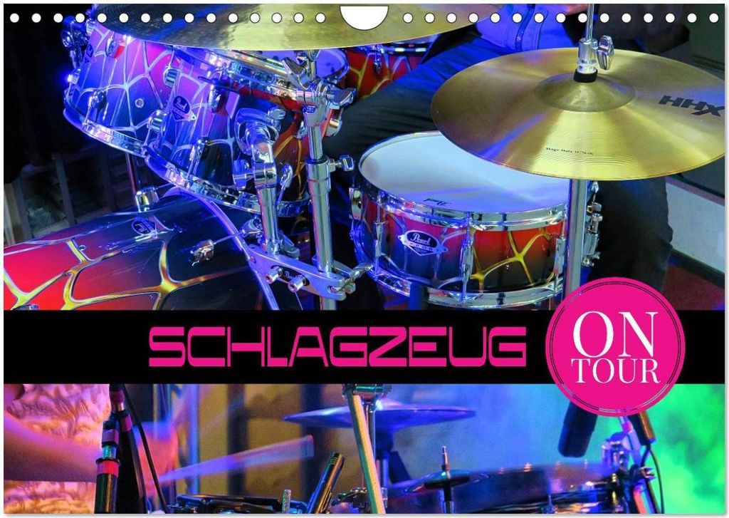 Schlagzeug on Tour (Wandkalender 2026 DIN A4 quer), CALVENDO Monatskalender