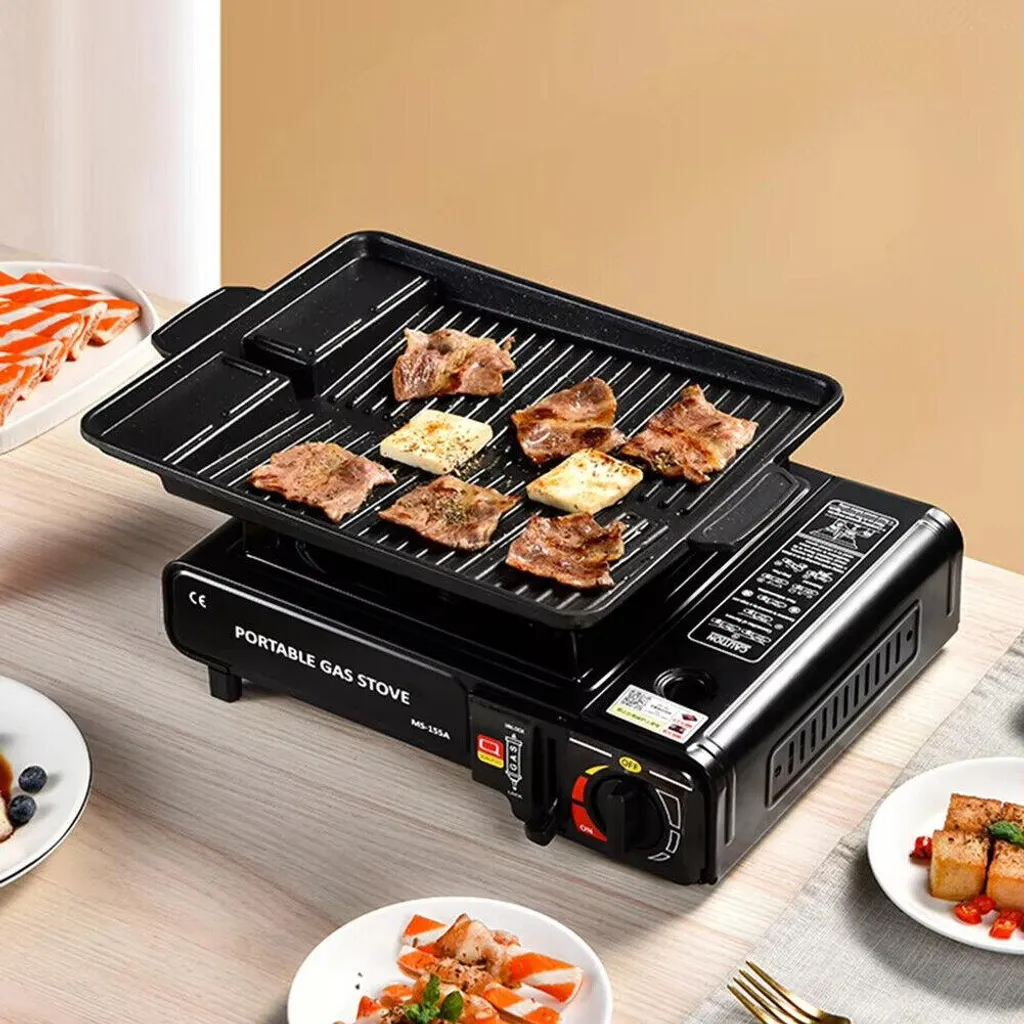 Cuisinière à gaz noire avec régulateur de débit réglable - Modèle C20 - 5