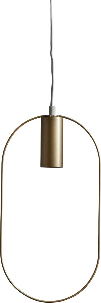 Hängeleuchte 'Shape', E27, gold, Kabel weiß