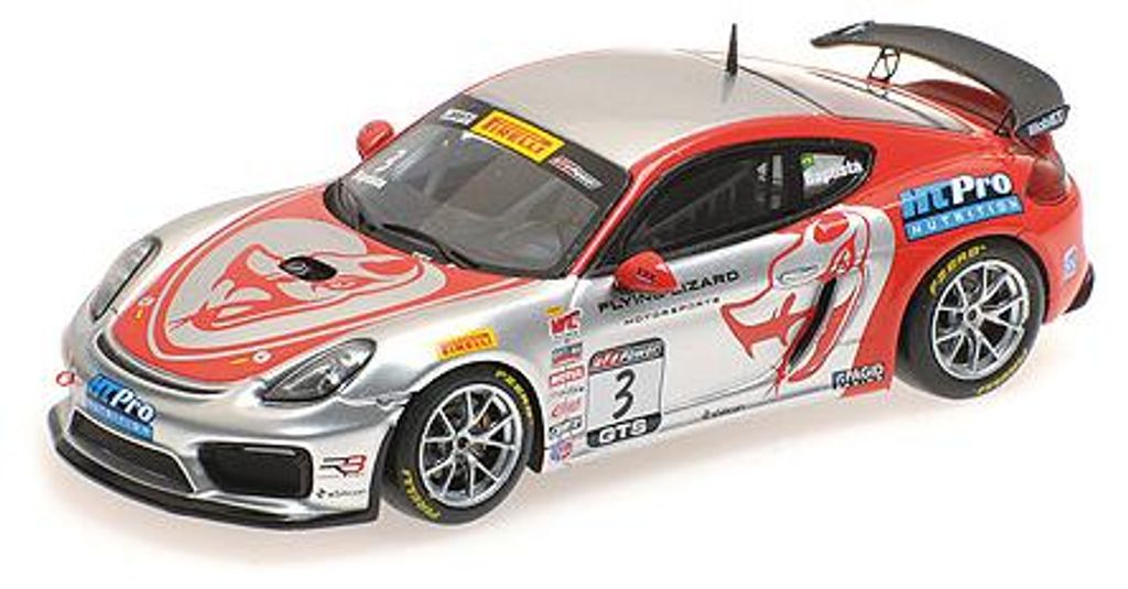 Minichamps 1:43 PORSCHE CAYMAN GT4 CLUBSPORT MR - RODRIGO BAPTISTA PIRELLI WORLD