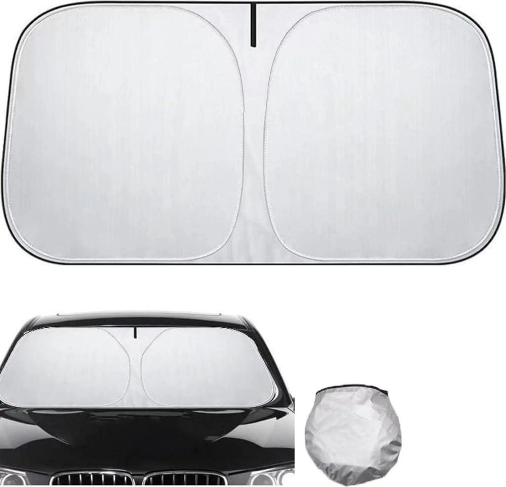 Faltbarer Sonnenschutz für Auto Frontscheibe – 142 x 80 cm Produktbild 