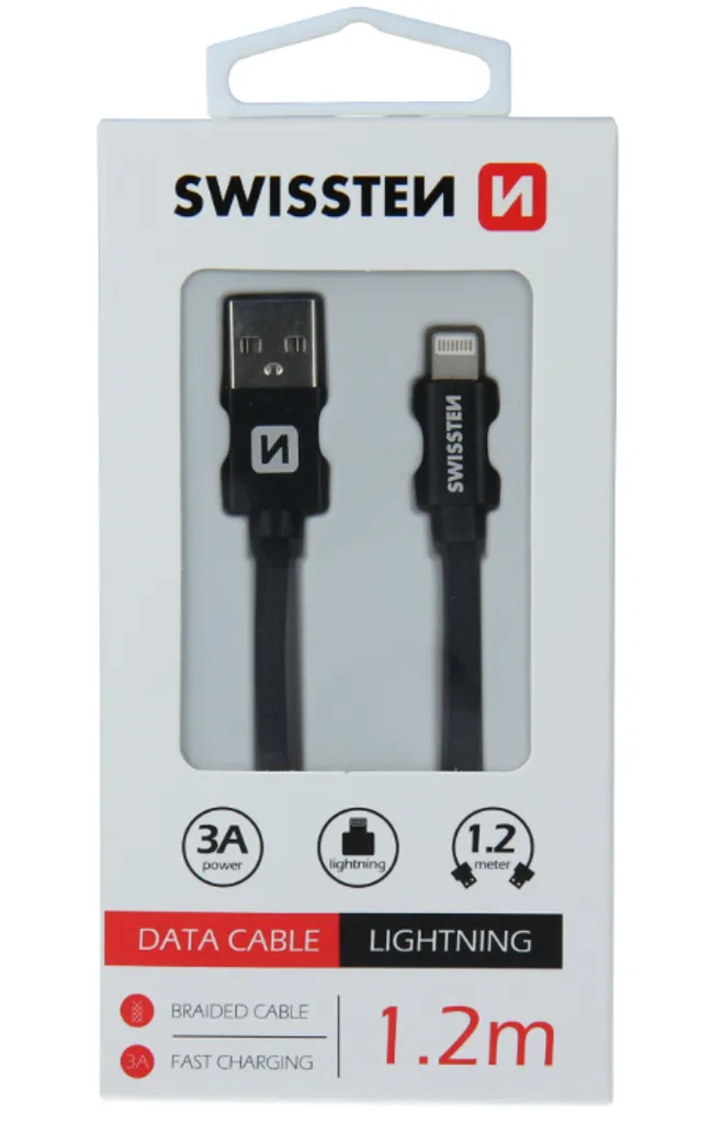 Cavo Lightning Swissten 3A 1.2m | Specifiche MD818ZM/A Textile