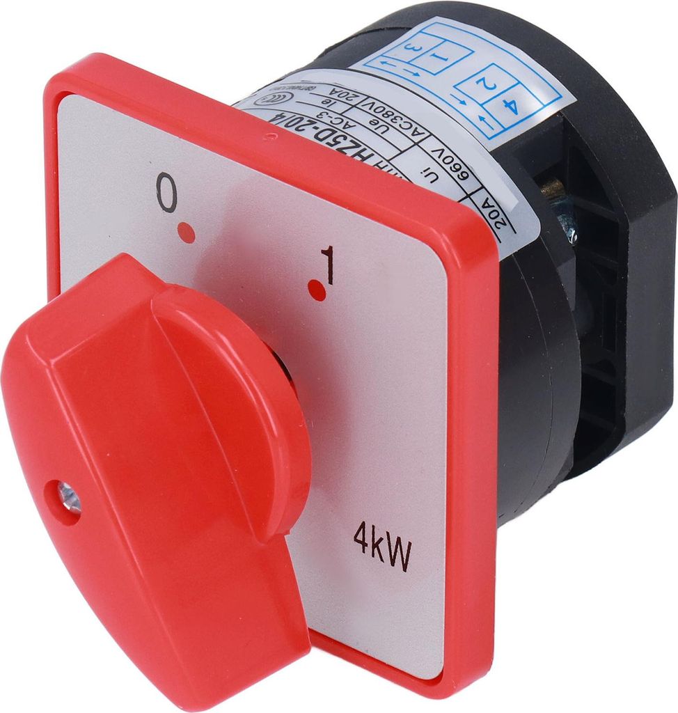 BERM Umschalter-Drehknopf, 1-polig, 2-Positionen-Zubeh?r fš¹r die Netzsteuerung, Wechselstrom 380 V
