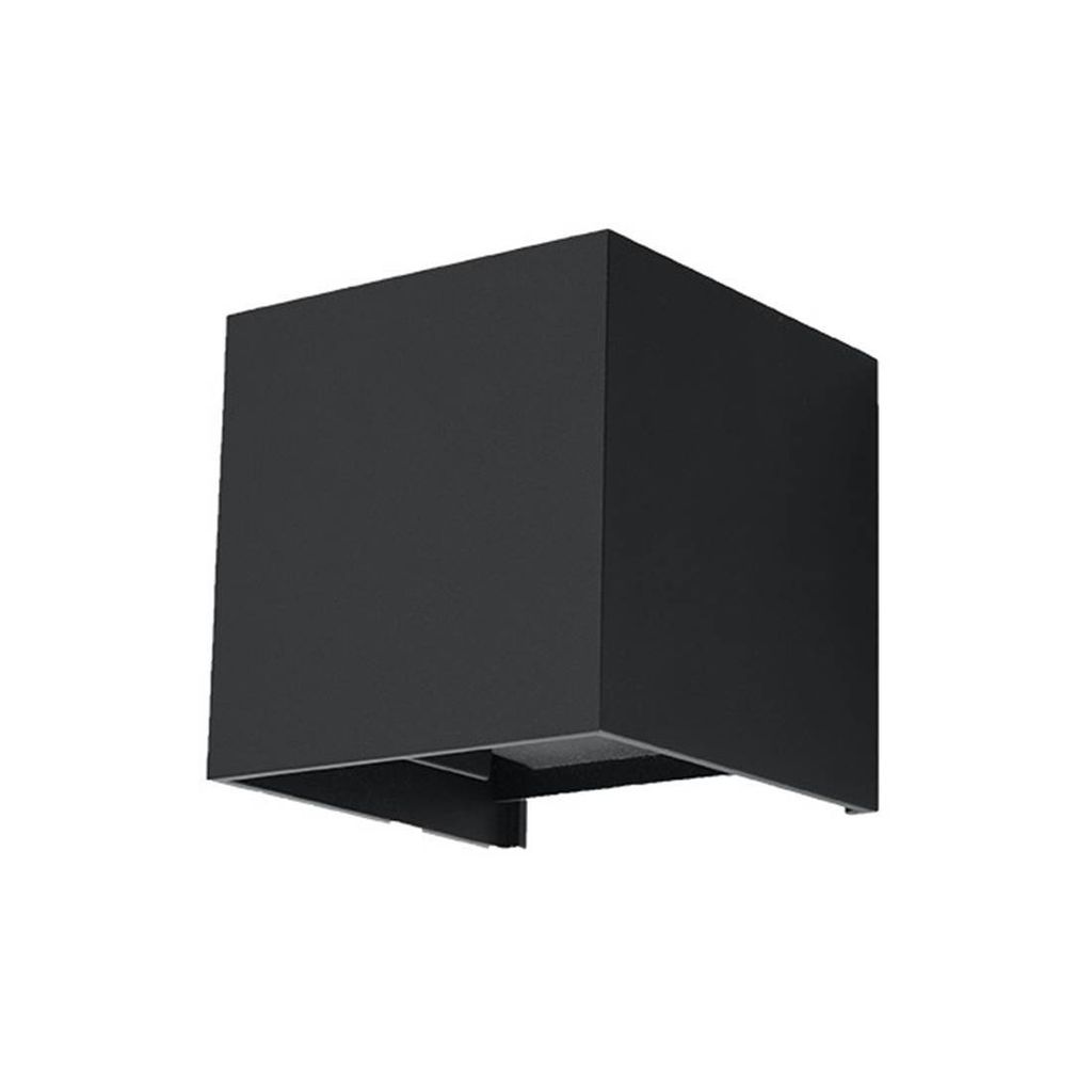 Applique LUCA noir LED IP54 1xLED 7W aluminium 10x10x10cm Image du produit 