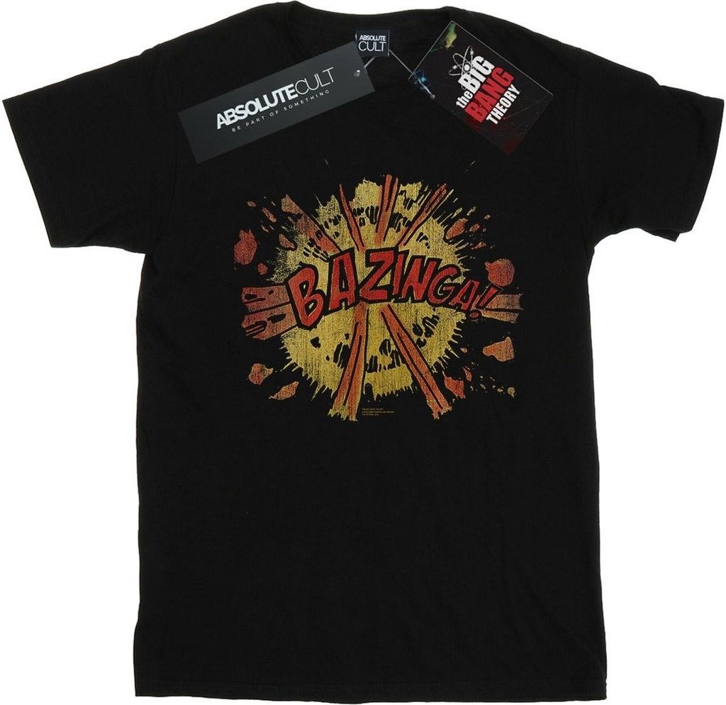 The Big Bang Theory - "Bazinga" T-Shirt für Damen BI11613 (XXL) (Schwarz)