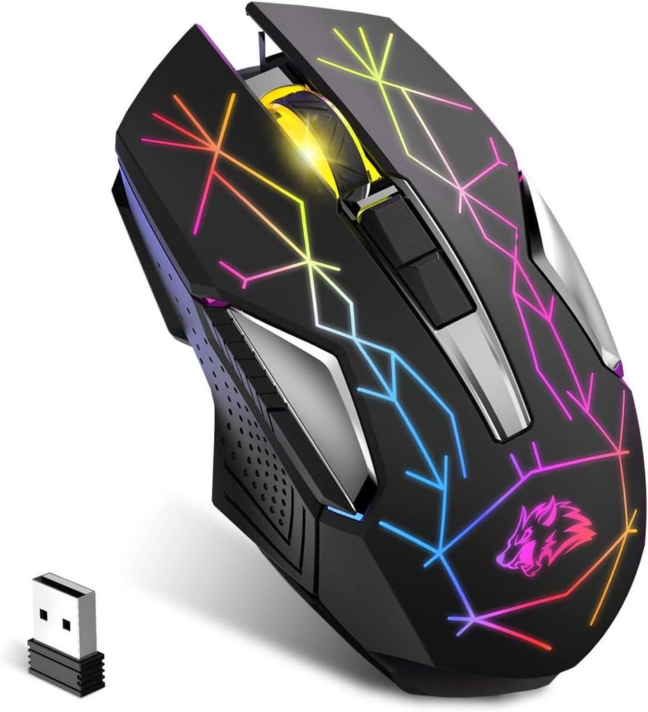 Kuiyn X18 Wireless Gaming Maus 2.4g wiederaufladbare 600mAh Langleben