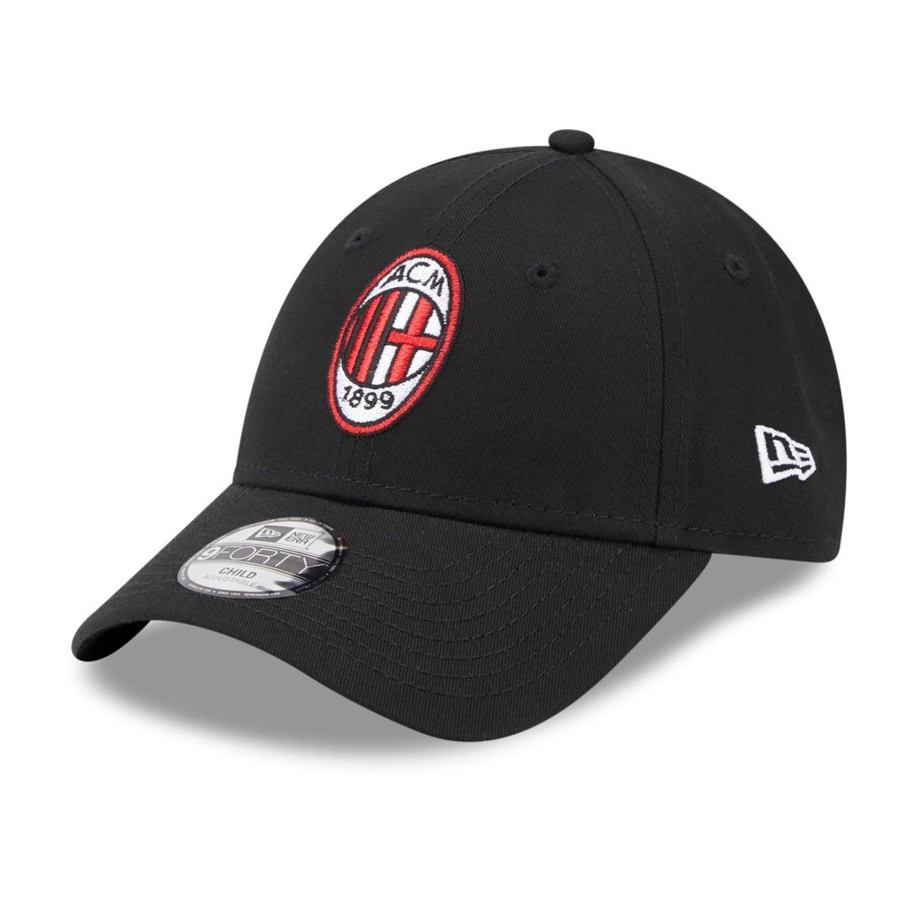 New Era 9Forty Kinder Cap - AC MAILAND schwarz - Child
