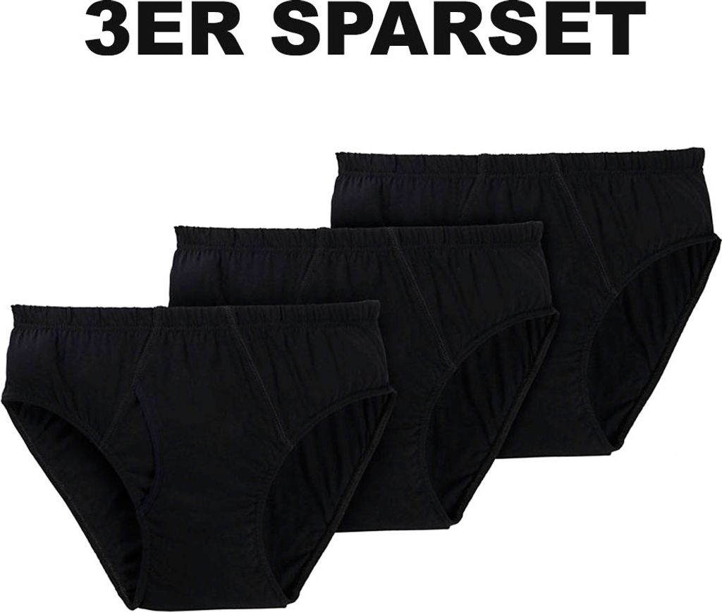 3 Stück Herrenslips Schlüpfer Unterhosen Slips mit Eingriff Produktbild 
