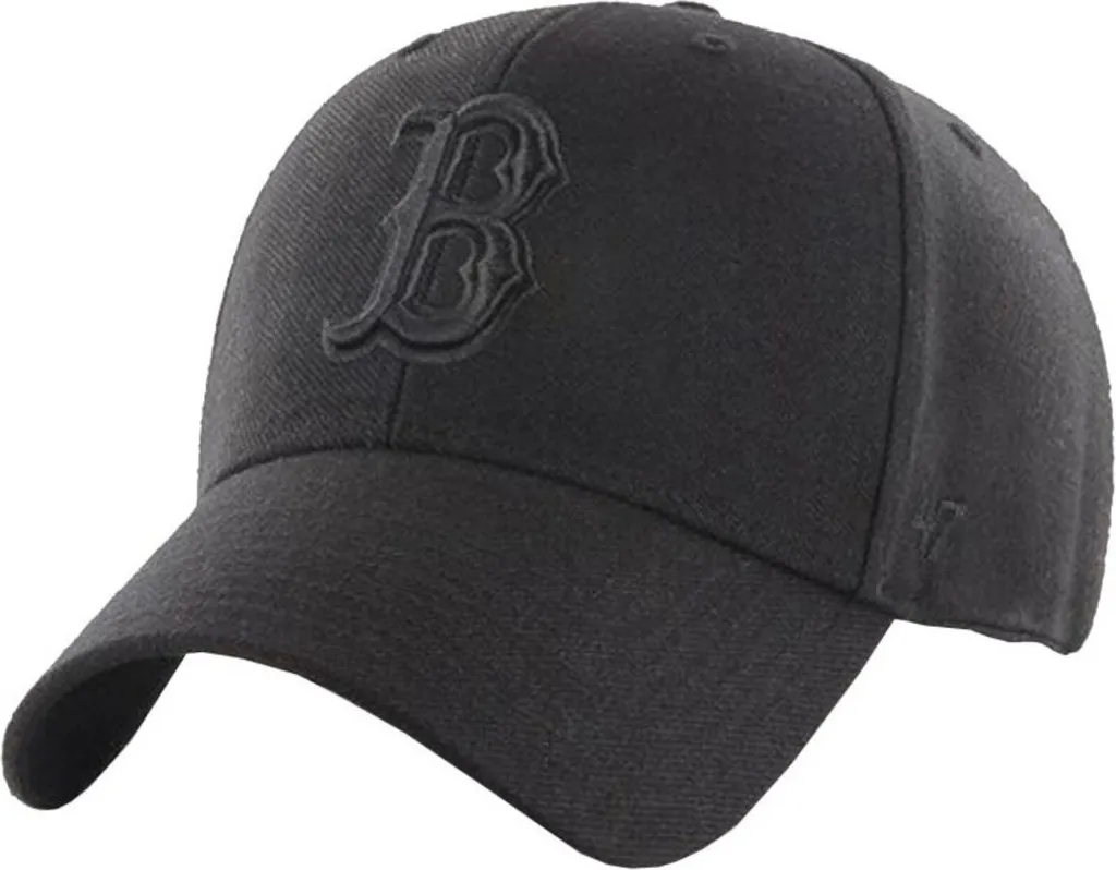 Casquette MLB Boston Red Sox Noire Ajustable - Logo Brodé '47 Brand Coton