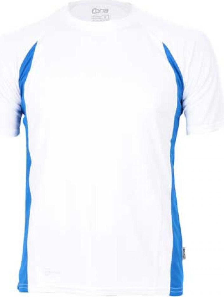 CONA SPORTS CS02 | Racer Tech Sport T-Shirt +- - Farbe: White/Royal Blue - Größe: L