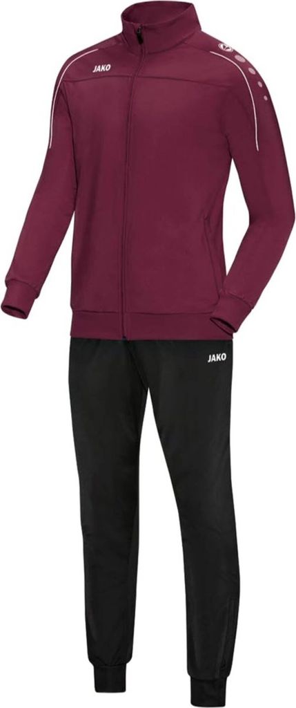 Jako Classico Trainingsanzug Polyester Herren - Bordeaux Produktbild 