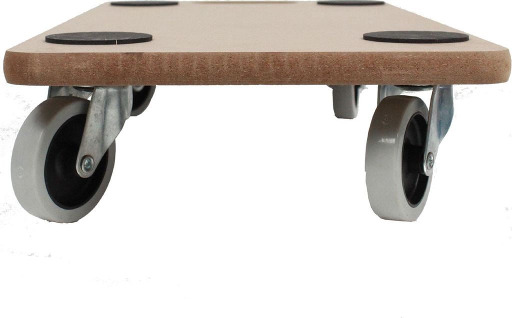 2er Set Transportroller SOFT WHEEL indoor MDF Platte 200 kg