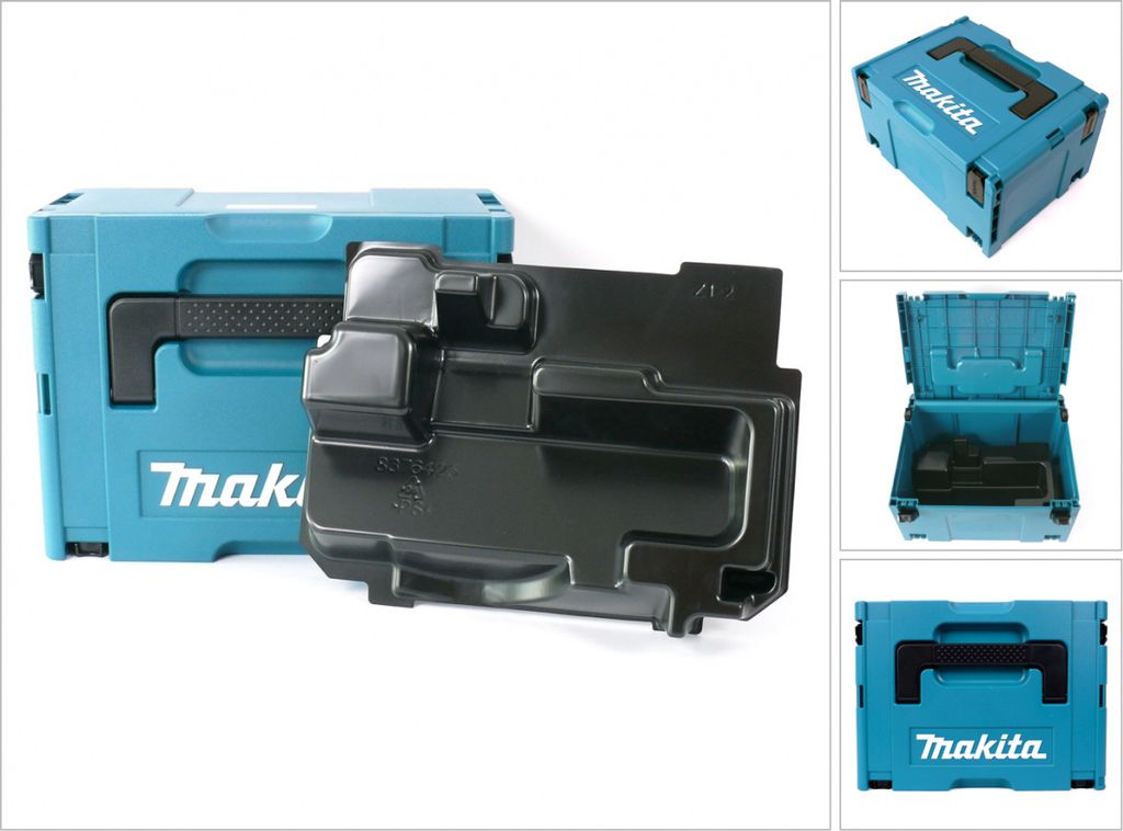 Makita MAKPAC 3 Systemkoffer - mit Einlage für BSS / DSS Produktbild 