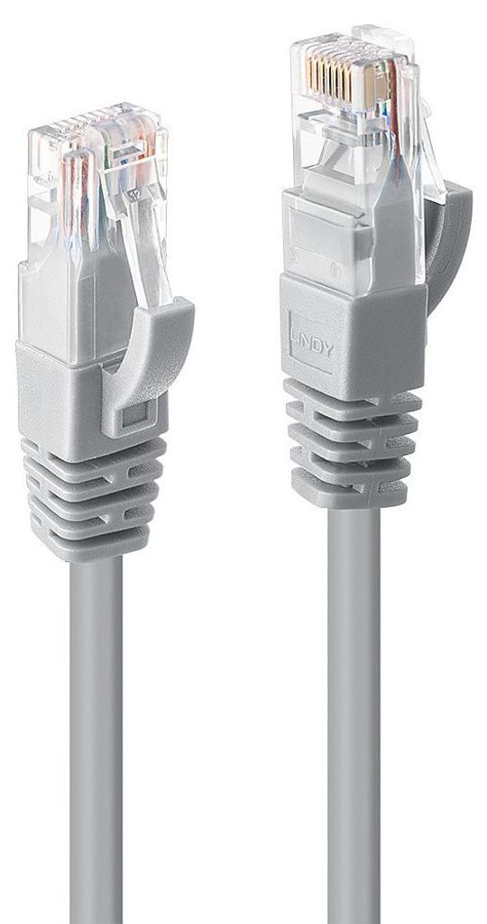 LINDY Patchkabel Cat6 U/UTP grau 5.00m