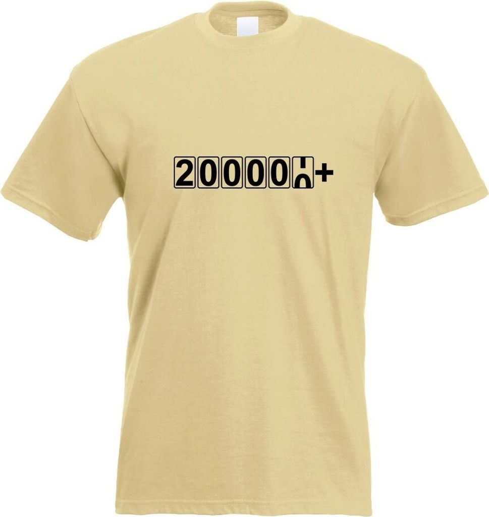 Kiwistar - T-Shirt - Khaki - Kilometeranzeige 200000+ Tacho Motiv Bedruckt Funshirt Design Print - mit Motiv Bedruckt - Funshirt Design - Sport - F...