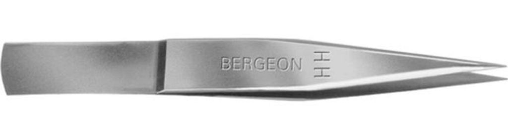 Bergeon 7427-NP-HH Nickelstahl-Pinzette 120 mm