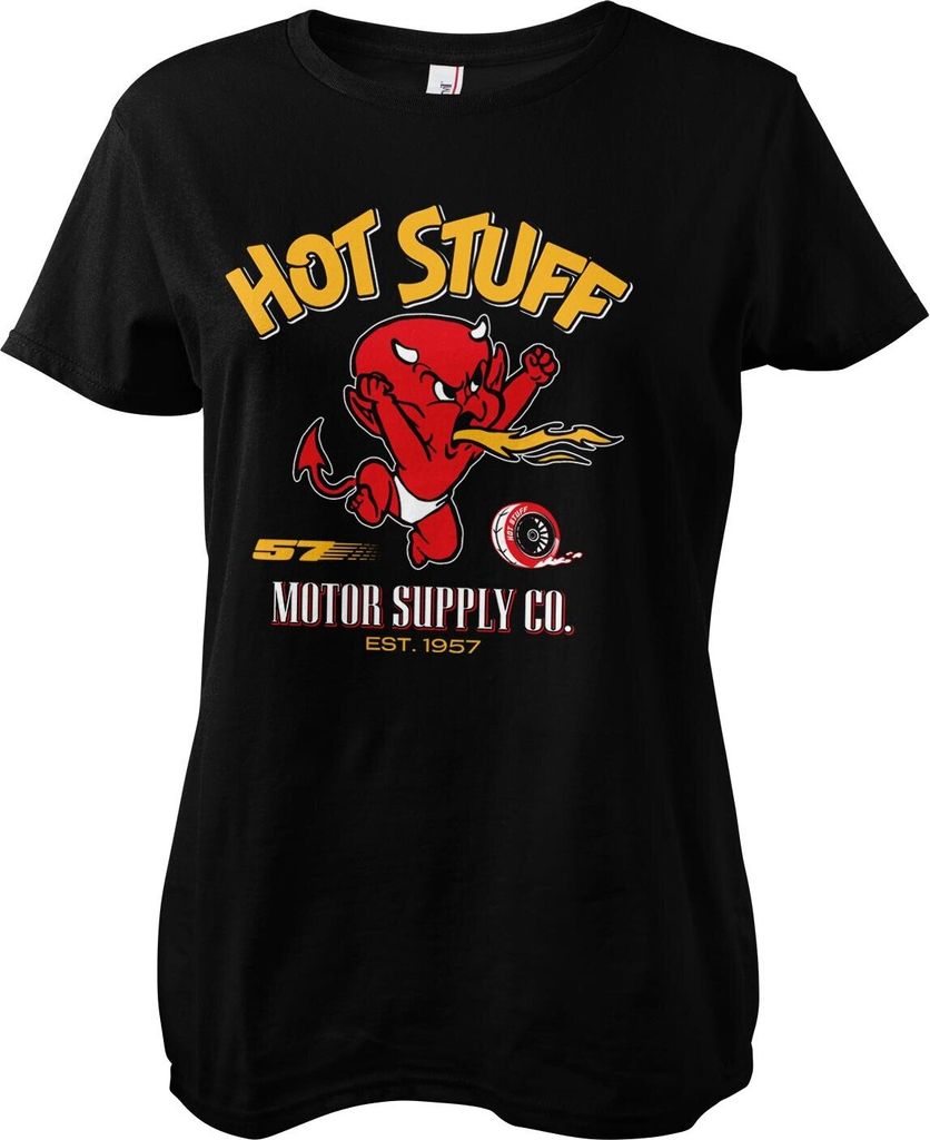 Hot Stuff - Motor Supply Co Girly Tee - XX-Large - Black