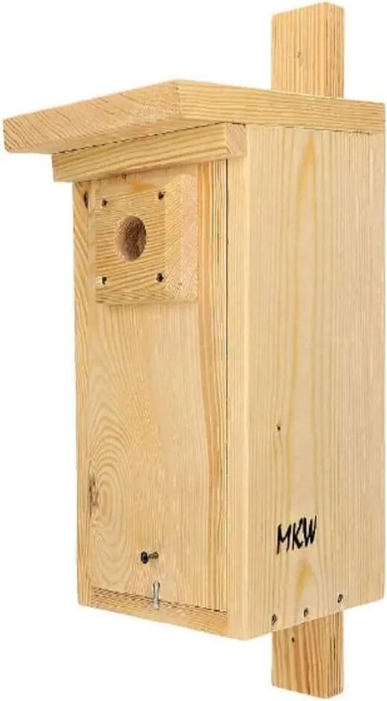Nido per Uccelli MKW Tipo A1 - Cassetta in Legno Naturale Professionale