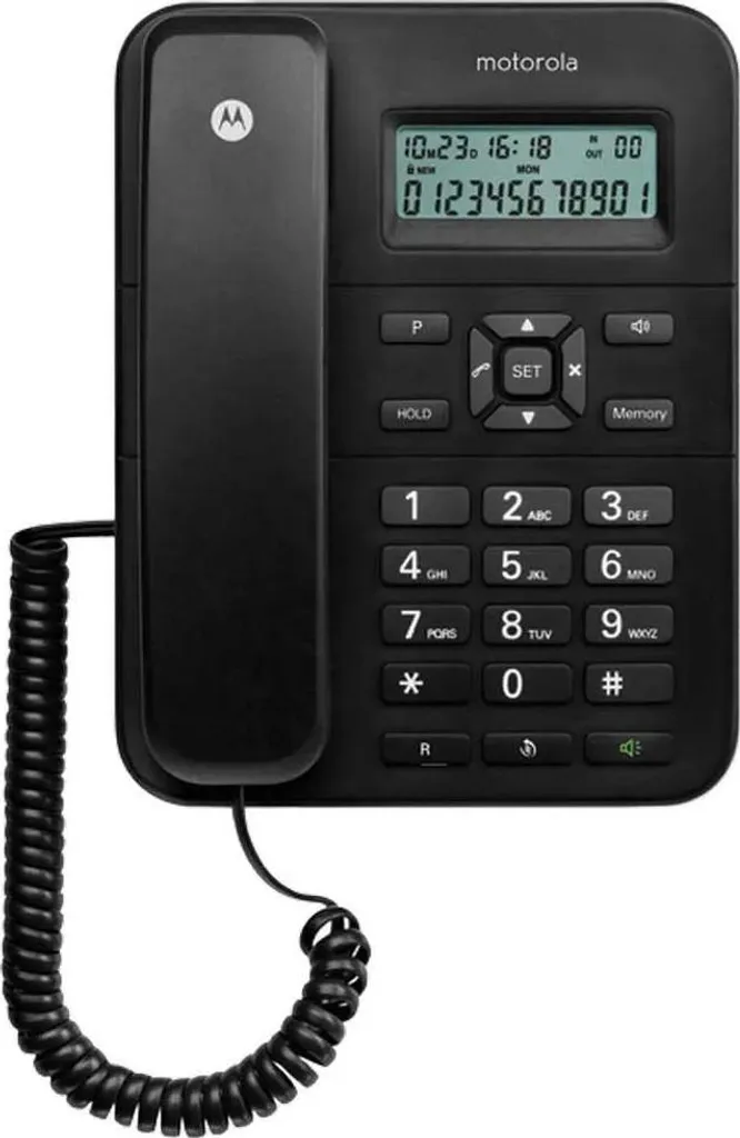 Motorola CT202 107CT202BLACK Telefono Analogico ID Chiamante - Miglior Prezzo
