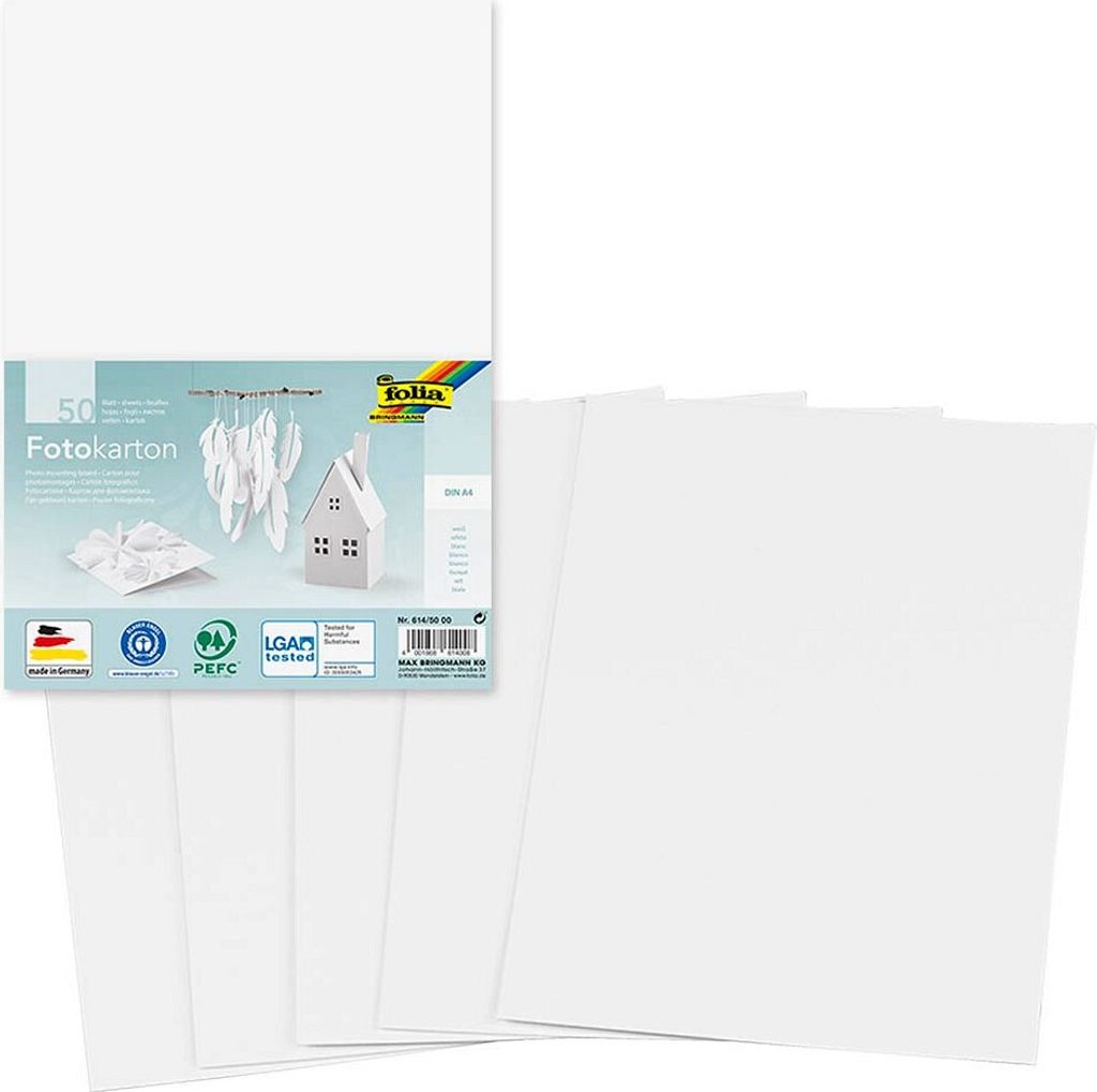 Folia 614/50 00, Biela, A4 (210 x 297 mm), Jednofarebné, Obrázok produktu 