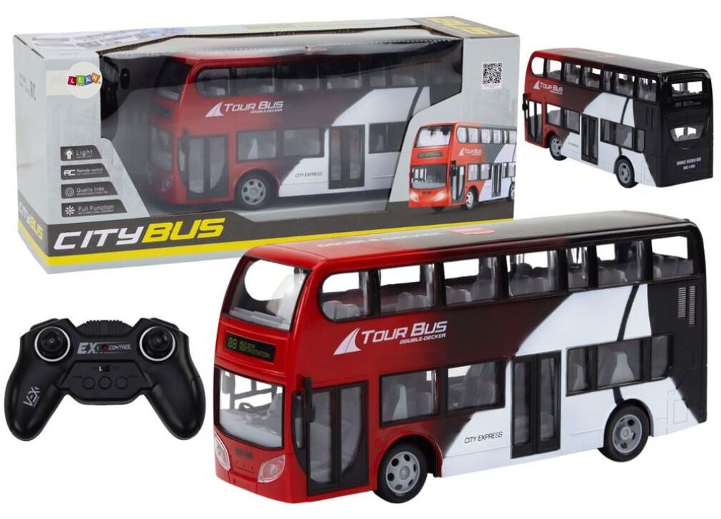 Zdalnie sterowane światła RC w autobusie piętrowym Zdjęcie produktu 