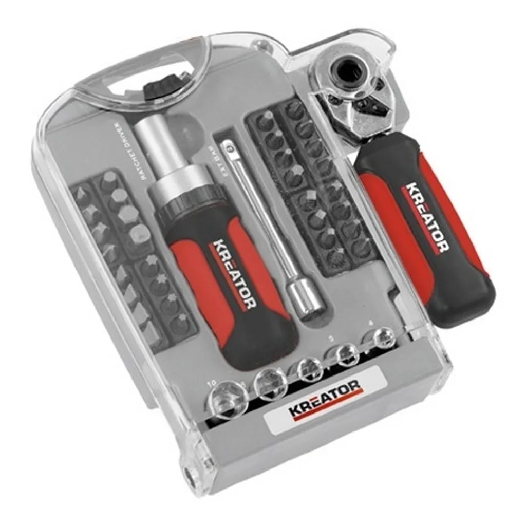 Offerta Set Kreator 40 Pezzi: Punte S2 e Cricchetto Reversibile