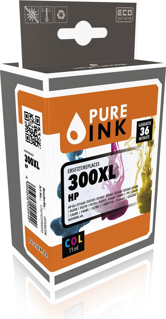 Pure Ink 170745990050, Cyan, Magenta, Gelb, Multipack Produktbild 
