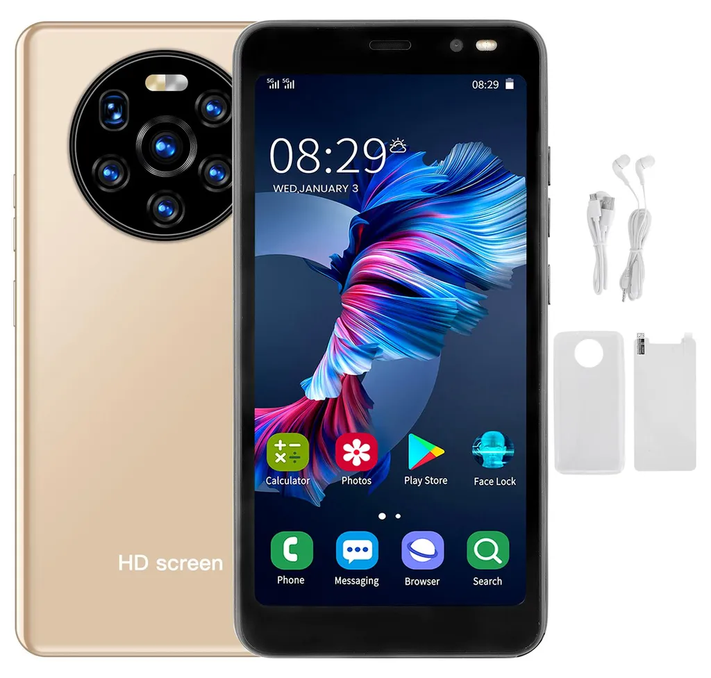 Smartphone 5,45 pouces LANDVO Mate40 Pro Double SIM 512Mo+4Go Mobile Or