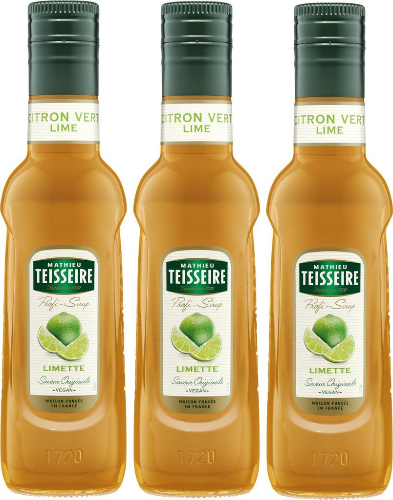 Teisseire Getränke-Sirup Limette 0,25L (3er Pack)