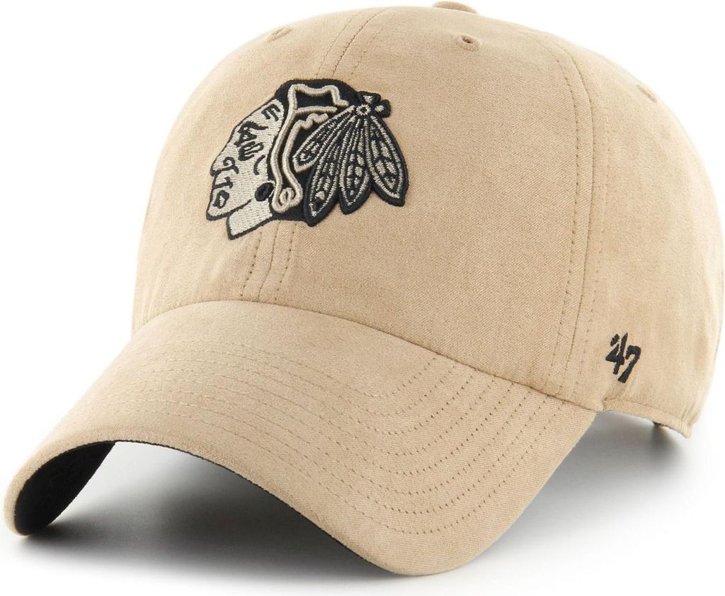 47 Brand Strapback Cap ULTRA SUEDE Chicago Blackhawks Khaki