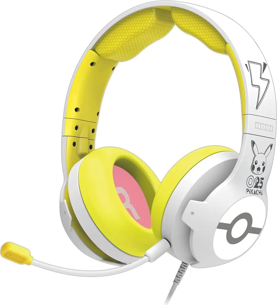 Casque Audio Gaming Pikachu Pop Hori avec Micro pour Joueurs de Console