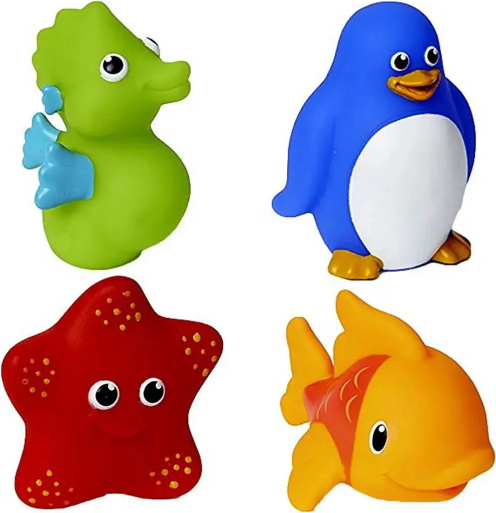 Jouets de Bain Arroseurs Ocean Munchkin 4 Unités pour Éveil Aquatique 9m+