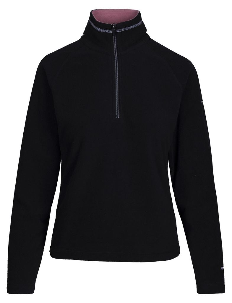 Trespass Damen Skylar Fleece-Top TP3975 (L) (Schwarz/Helle Maulbeere)