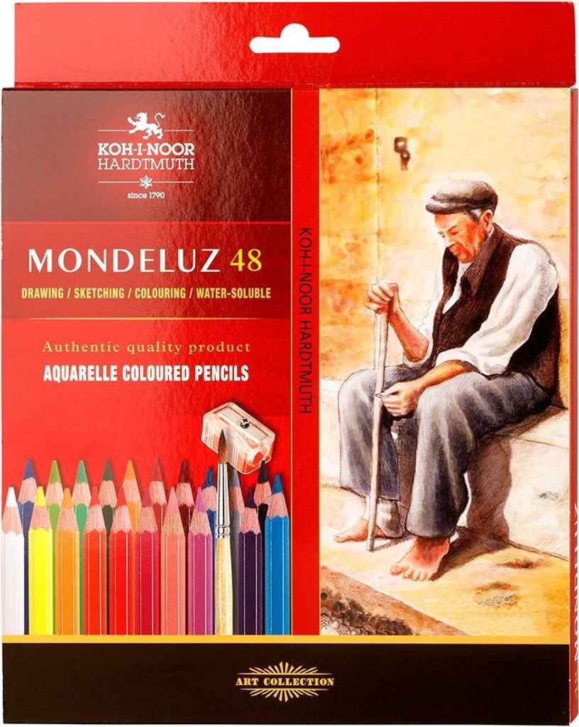 KOH-I-NOOR Aquarellstifte Mondeluz 3713 - 48 Stück Produktbild 