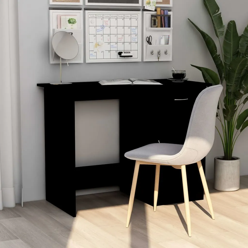 Scrivania Nera 100x50 cm: Postazione Smart Working Moderna e Compatta - 2