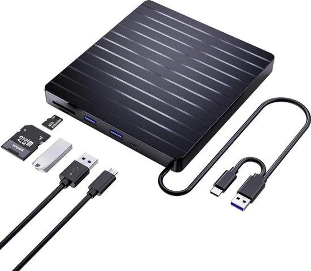 Graveur CD DVD externe USB 3.0 ultra fin pour PC Windows et MacBook Air