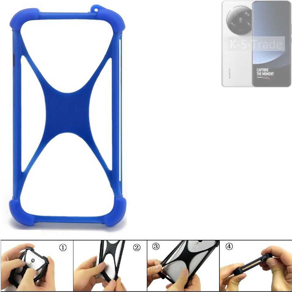 K-S-Trade Handy Hülle kompatibel mit Xiaomi 13 Ultra Silikon Schutzhülle Cover Case Bumper Silikoncase TPU Softcase Schutz Hülle Smartphone