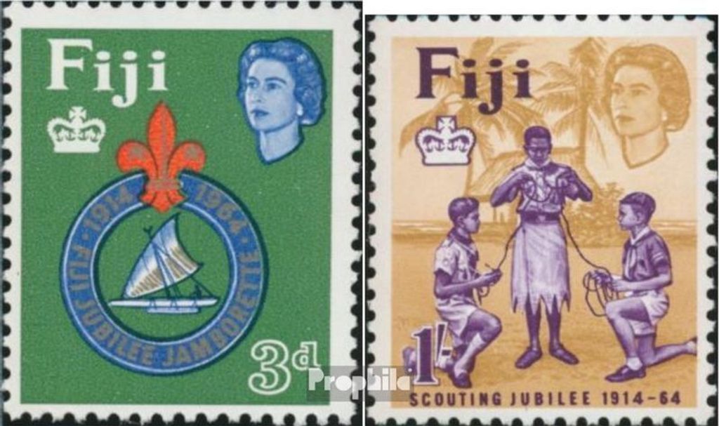 Briefmarken Fidschi-Inseln 1964 Mi 178-179 (kompl.Ausg.) postfrisch Pfadfinder