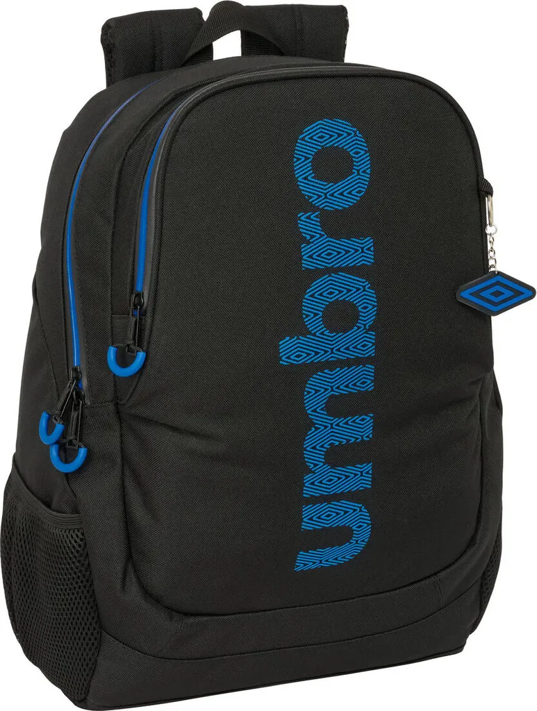 Grand sac à dos Kelme Jet Black ergonomique 44 cm avec poches zippées
