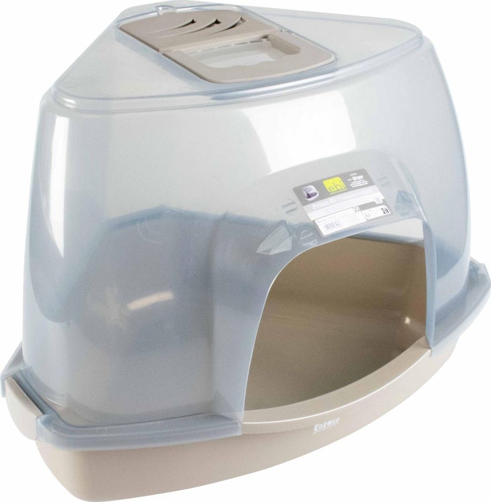 Europet Bernina Katzentoilette Prism transparent/grau, Größe: M