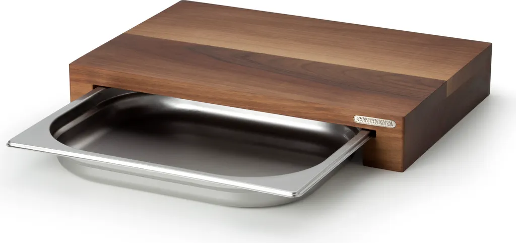 Tagliere Continenta 4210 in Noce con Cassetto INOX - Qualità Professionale