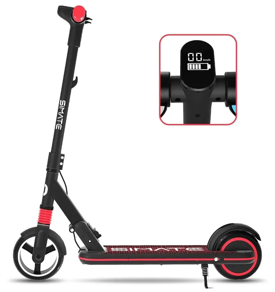 Trottinette électrique pour enfant avec roues 6,5 pouces - S3 Blanche