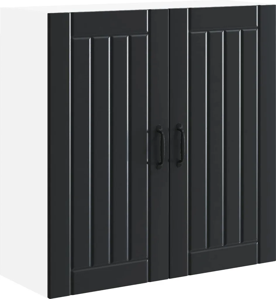 SYFAX™ Mobile da cucina Nero 80 x 31 x 80 cm Legno multistrato