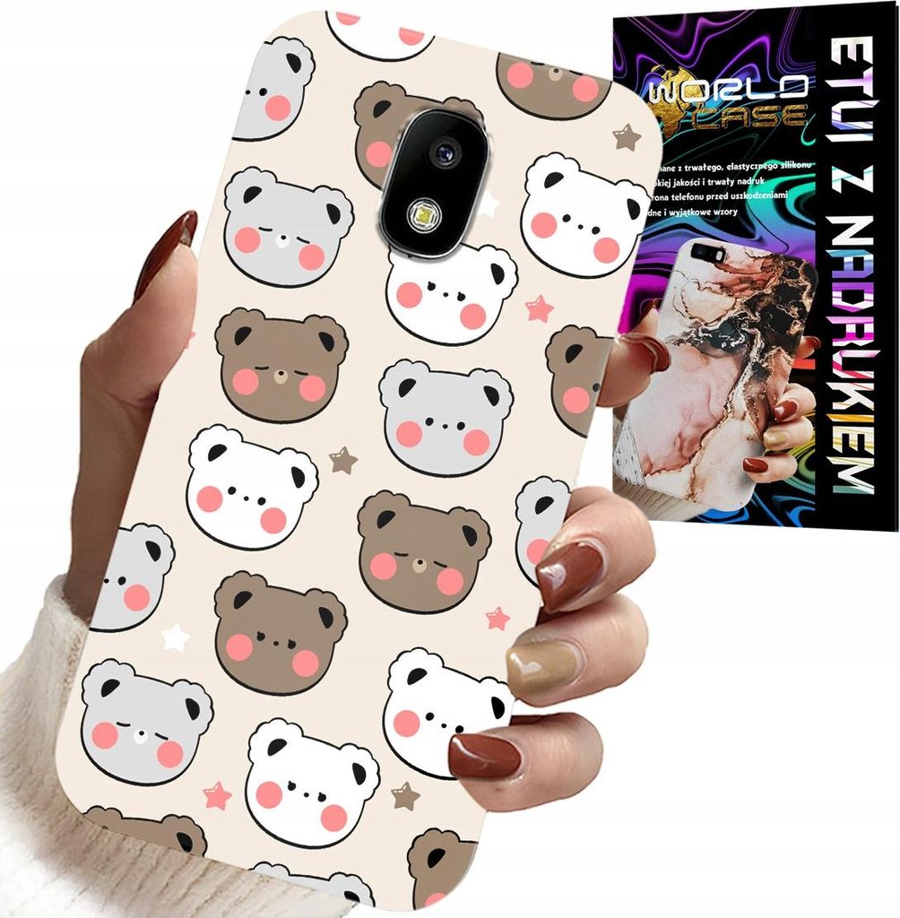 Fall Für Samsung Galaxy J5 2017 - Teddybär Designs Für Kinder + Glas