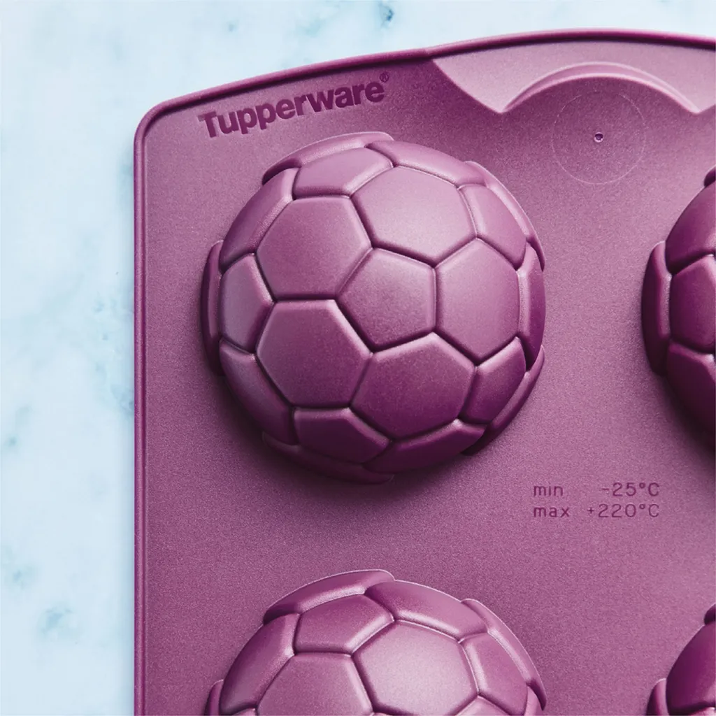 Tupperware stampo da forno in silicone calcio viola teglia per muffin Easyplus palline