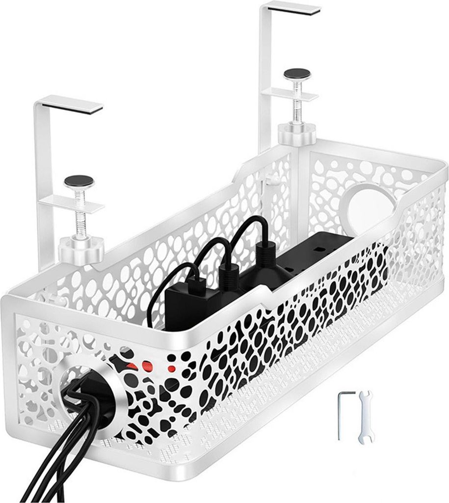 Lagerregal Große Kapazität Starke Tragkraft Einfache Installation Klemmhalterung Kabelmanagement Kabel-Organizer unter dem Schreibtisch