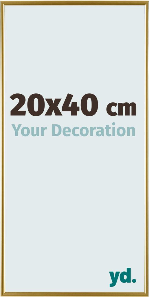 Cadre photo, 20x40 cm, or, plastique, Evry Image du produit 